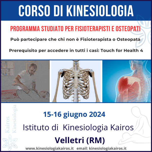 Corso kinesiologia per fisioterapisti